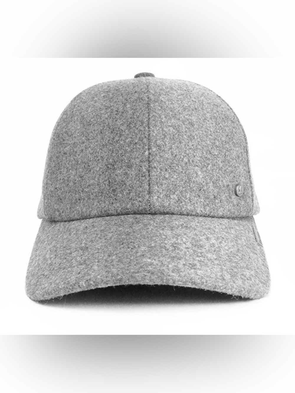 NWOT Emstate Melton Wool Baseball Cap, Made in USA, Leather Strap